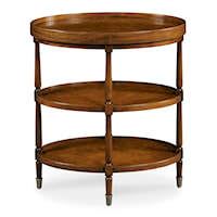Andrews Transitional 3-Shelf Chairside Table