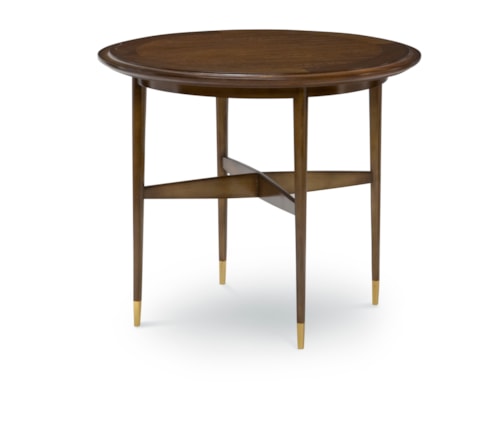 Transitional Jeremy Side Table with Ferrules