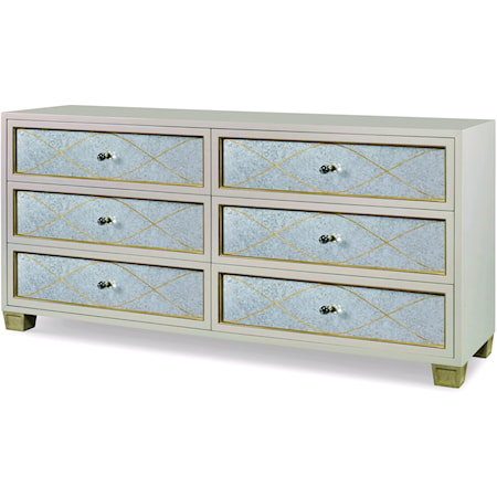 Glam Dresser with 6-Drawers