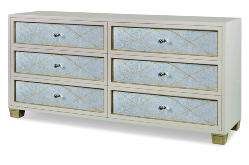 Glam Dresser with 6-Drawers