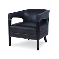 Bayonne Transitional Barrel Chair with Nailhead Trim