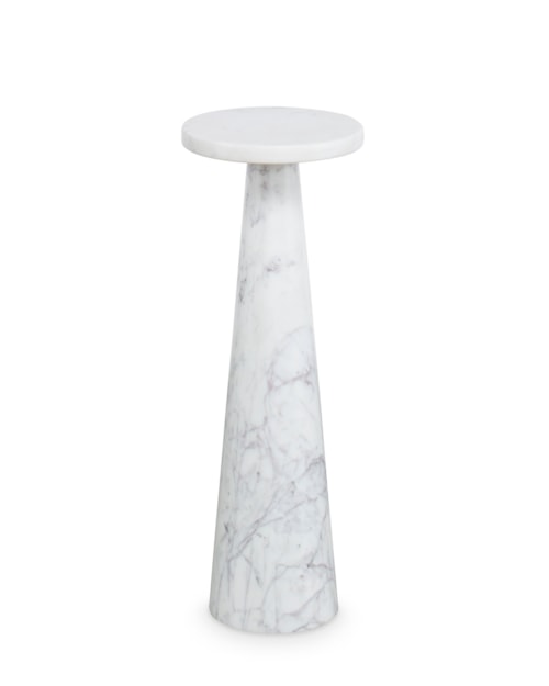 Rias Round White Marble Martini Table