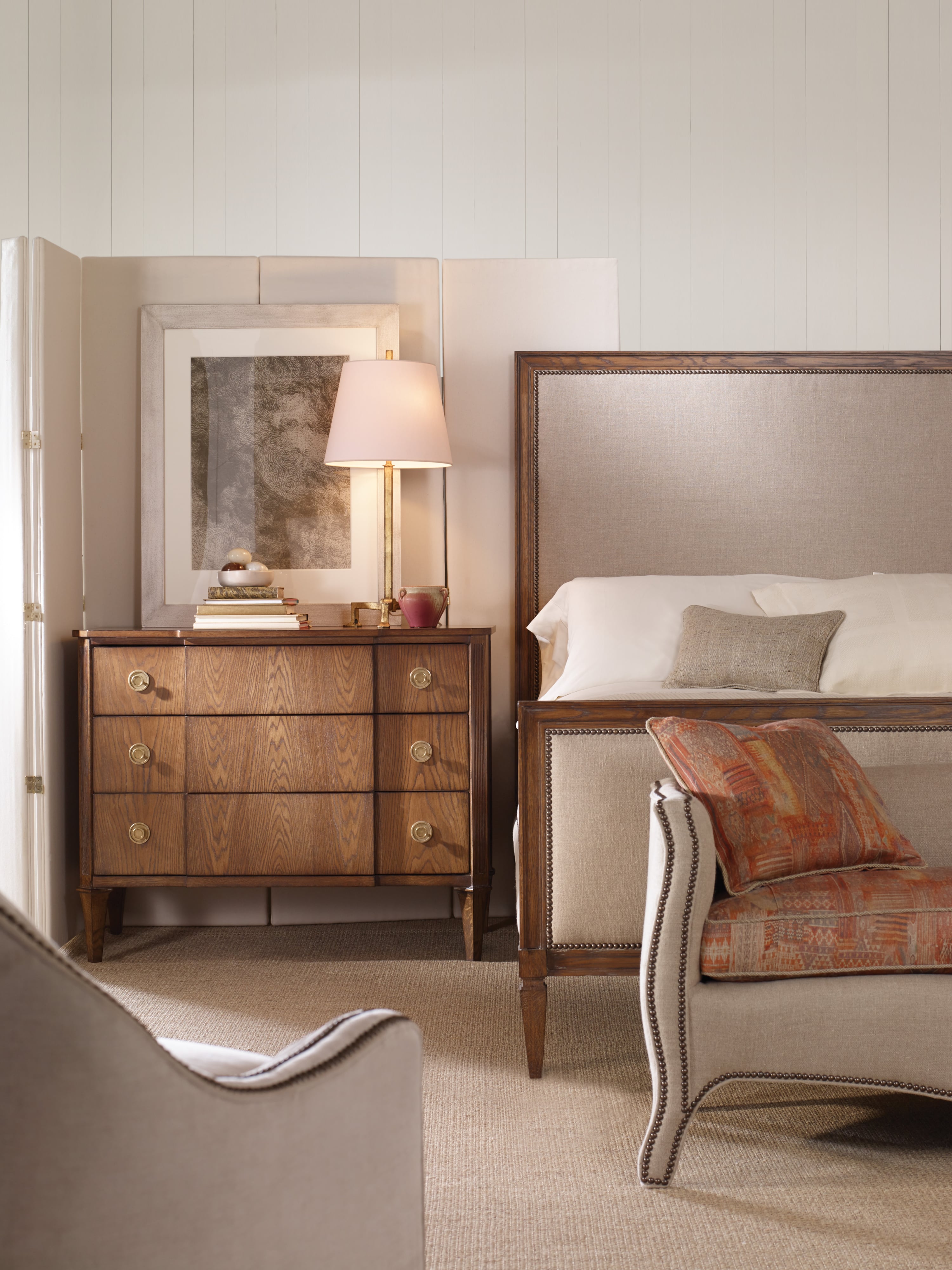 Century Maison '47 Upholstered Panel Bed - King