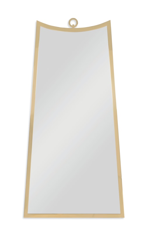 Finland Contemporary Mirror with Gold Accent Frame