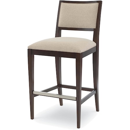 Burbank Transitional Upholstered Counter Stool