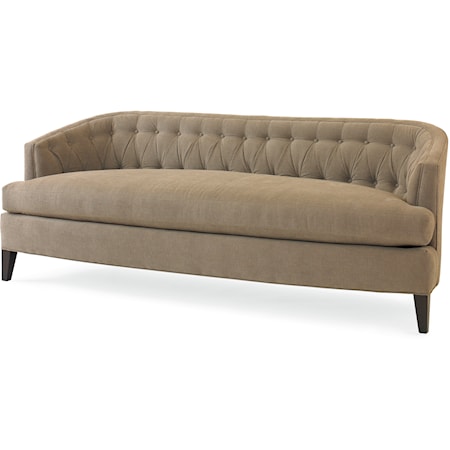 Transitional Gordon Sofa with Tufted Back
