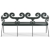Century Thomas O'Brien Outdoor Outdoor Metal Scrolled Bench