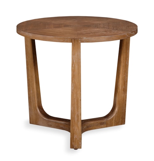Mid-Century Modern Round Chairside Table