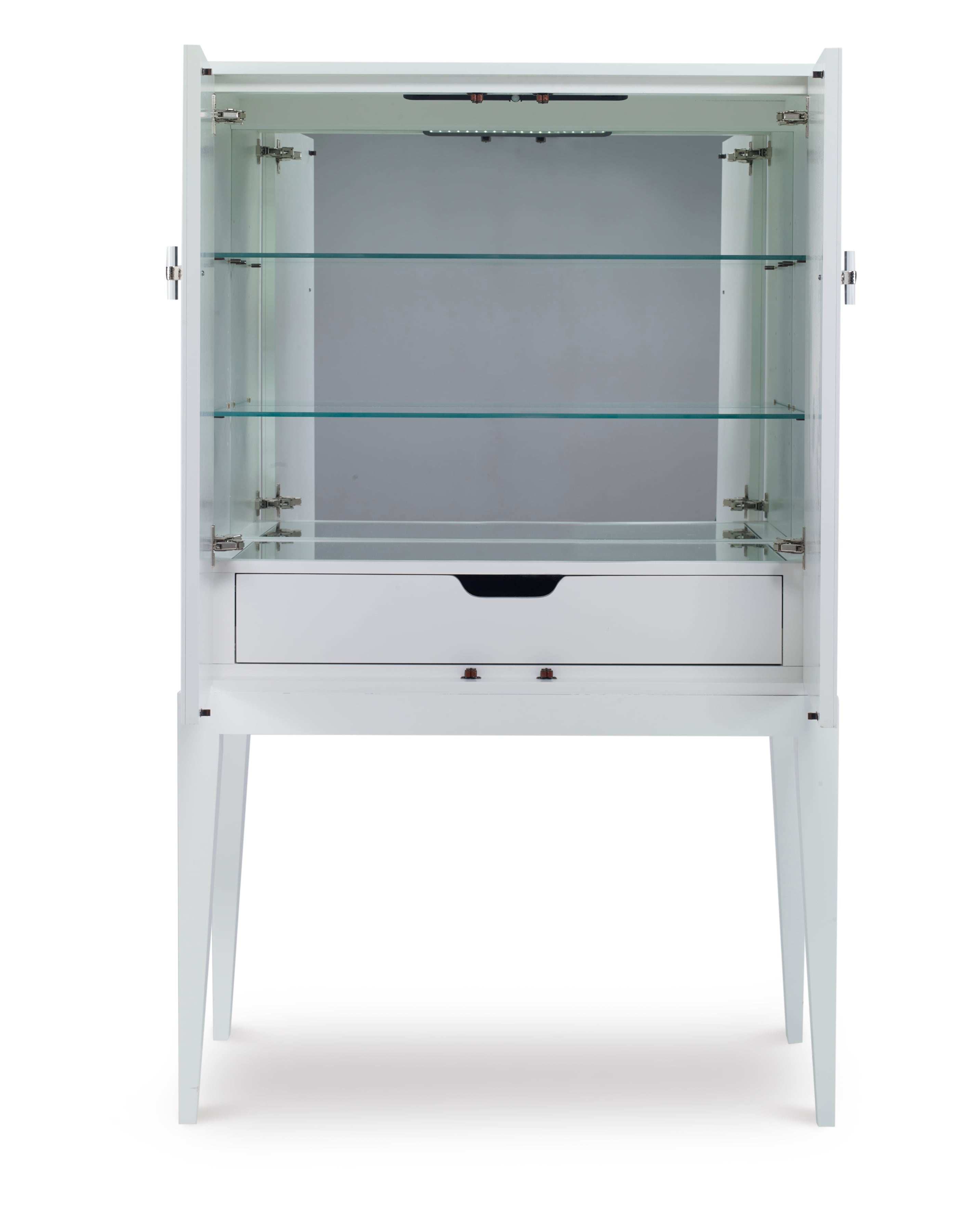 Century Details Case Details Bar Cabinet (Mirror Back Panel)