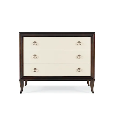 Transitional 3-Drawer Bachelor Chest