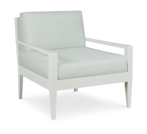 Sail Coastal Contemporary Outdoor Lounge Chair