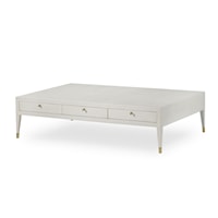 Monarch Contemporary 3-Drawer Coffee Table