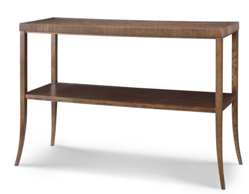 Transitional Emile Shelf Table with Open Shelf