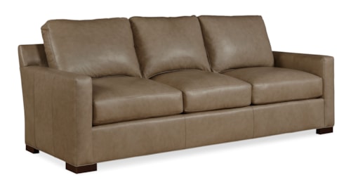 Leatherstone Transitional Leather Sofa (Stocked)