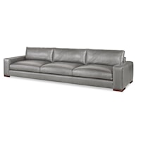 Great Room Contemporary Large Leather Sofa