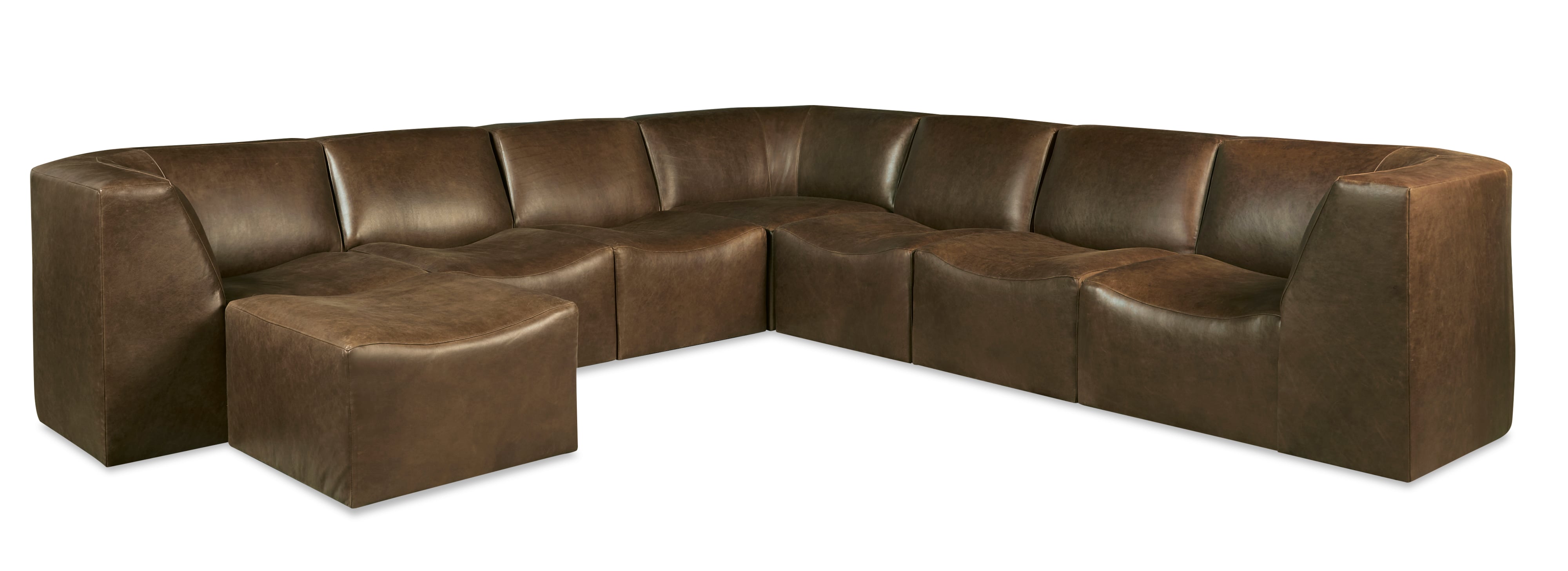 Century Leather Stone Armless Chair