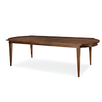 Mid-Century Modern Dining Table with Arched Ends