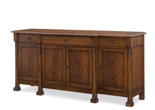 Monarch Transitional 4-Door Credenza