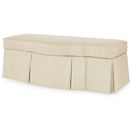 Traditional Storage Bench with Skirted Base