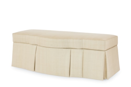 Traditional Storage Bench with Skirted Base