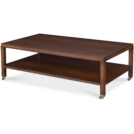 Bedford Transitional Rectangular Cocktail Table - 76" to 95"