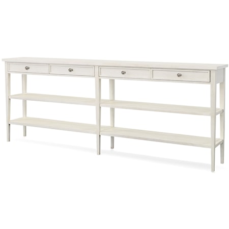 Delaney Transitional 4-Drawer Console Table