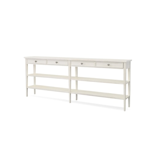 Delaney Transitional 4-Drawer Console Table