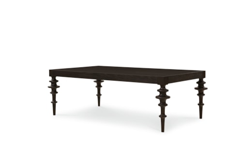 Mid-Century Modern Cocktail Table with Turned Legs