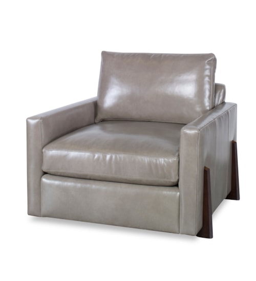 Great Room Contemporary Leather Accent Chair