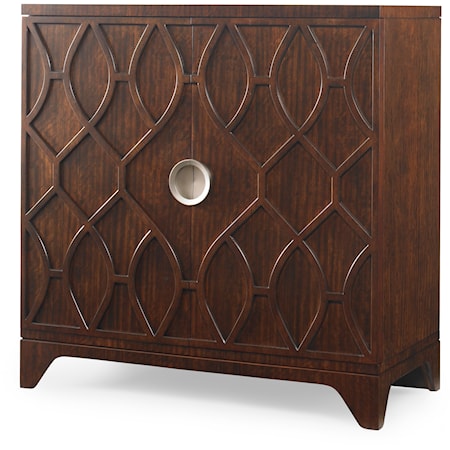 Transitional Door Chest with Single Drawer