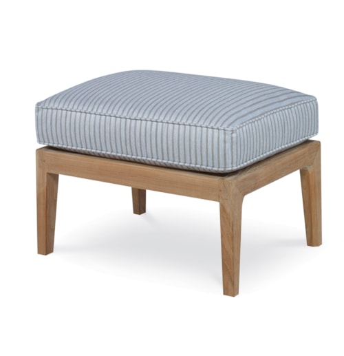 Coastal Outdoor Teak Ottoman