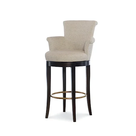 Century Transitional Swivel Bar Stool