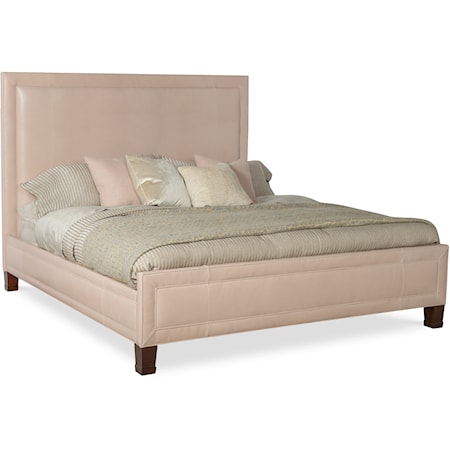 Fifth Avenue Modern Upholstered King Bed with Tall Headboard