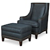 Century Leather Stone Accent Chair