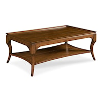Hamilton Traditional Cocktail Table with Open Shelf