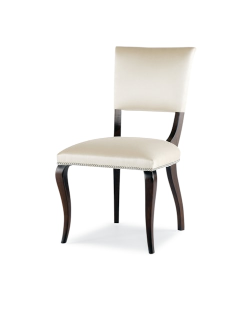 Transitional Dining Side Chair with Nailheads
