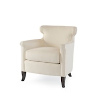 Transitional Emma Arm Chair with Wing Back