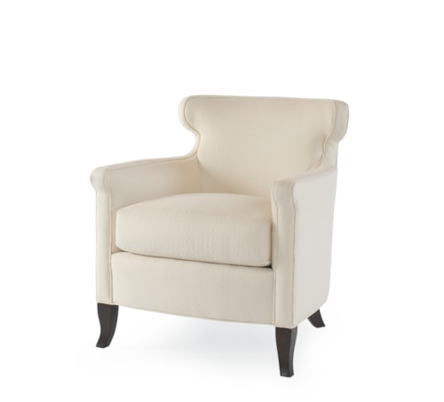 Transitional Emma Arm Chair with Wing Back