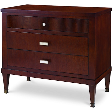 Oslo Mid-Century Modern 3-Drawer Nightstand