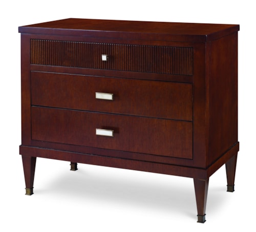 Oslo Mid-Century Modern 3-Drawer Nightstand