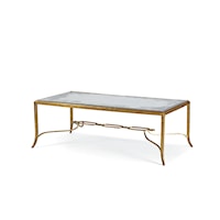 Modern Contemporary Cocktail Table with Bronze Finish