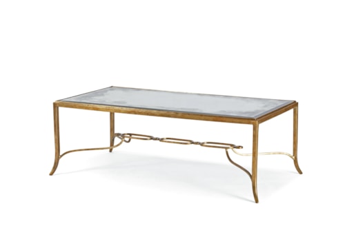 Modern Contemporary Cocktail Table with Bronze Finish