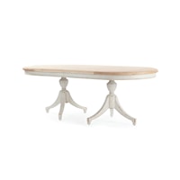 Monarch Transitional Double Pedestal Dinning Table