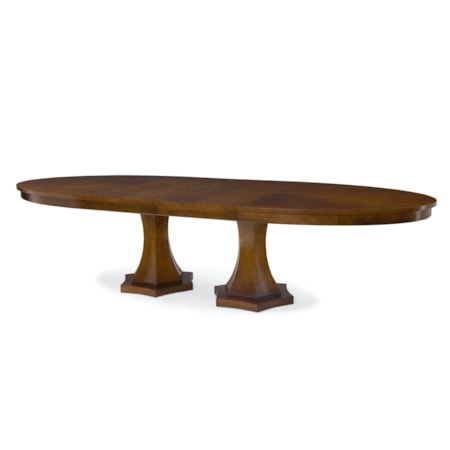 Double Pedestal Dining Table