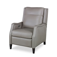 Jenna Transitional Electric Recliner with Nailhead Trim