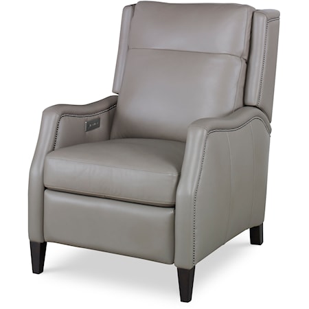 Jenna Transitional Electric Recliner with Nailhead Trim