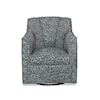 Century Leather Stone Swivel Glider Chair