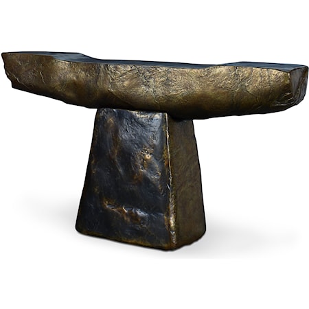 Open Sky Industrial Console Table - Bronze