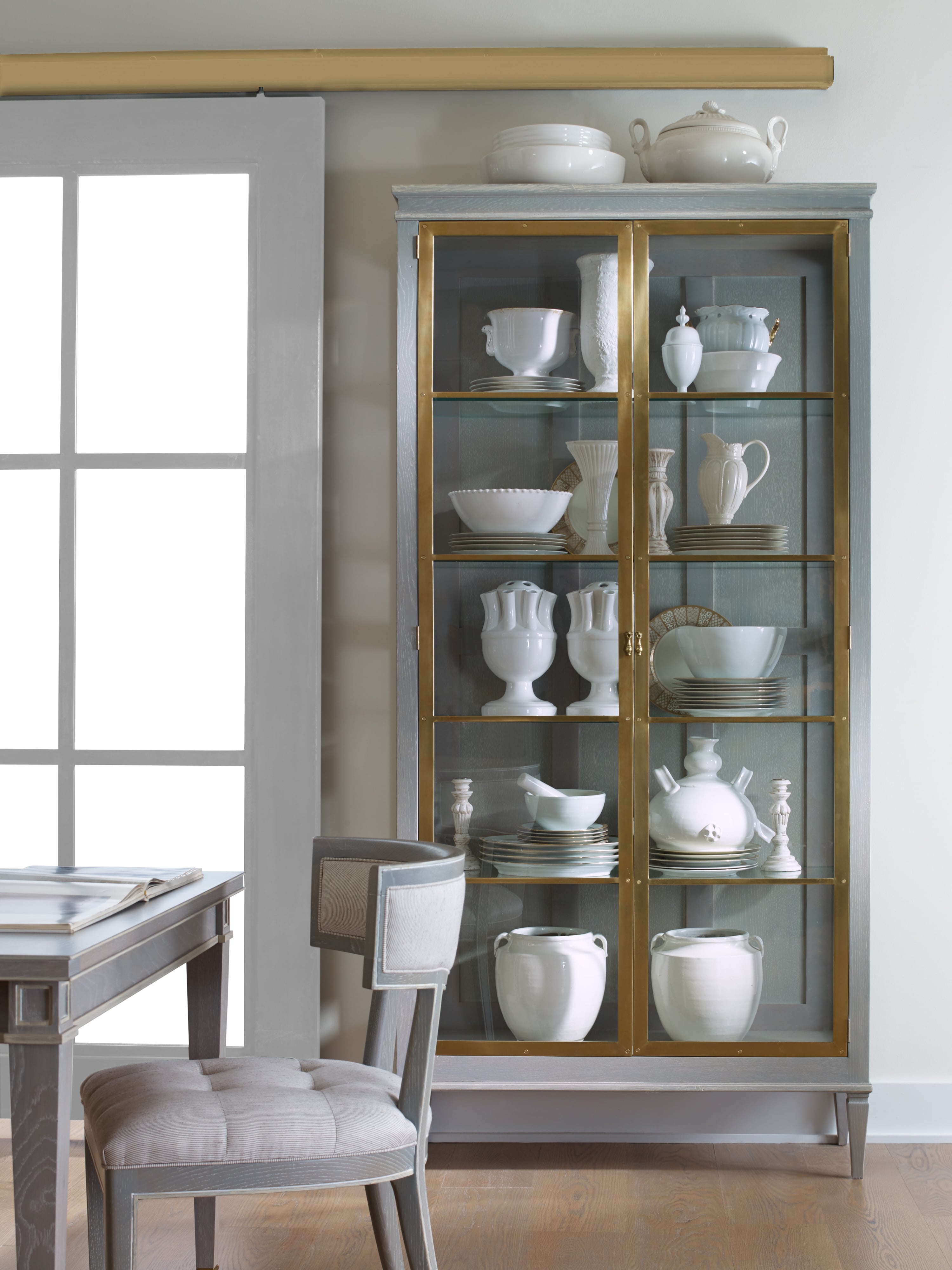 Century Maison '47 Brass Front Curio