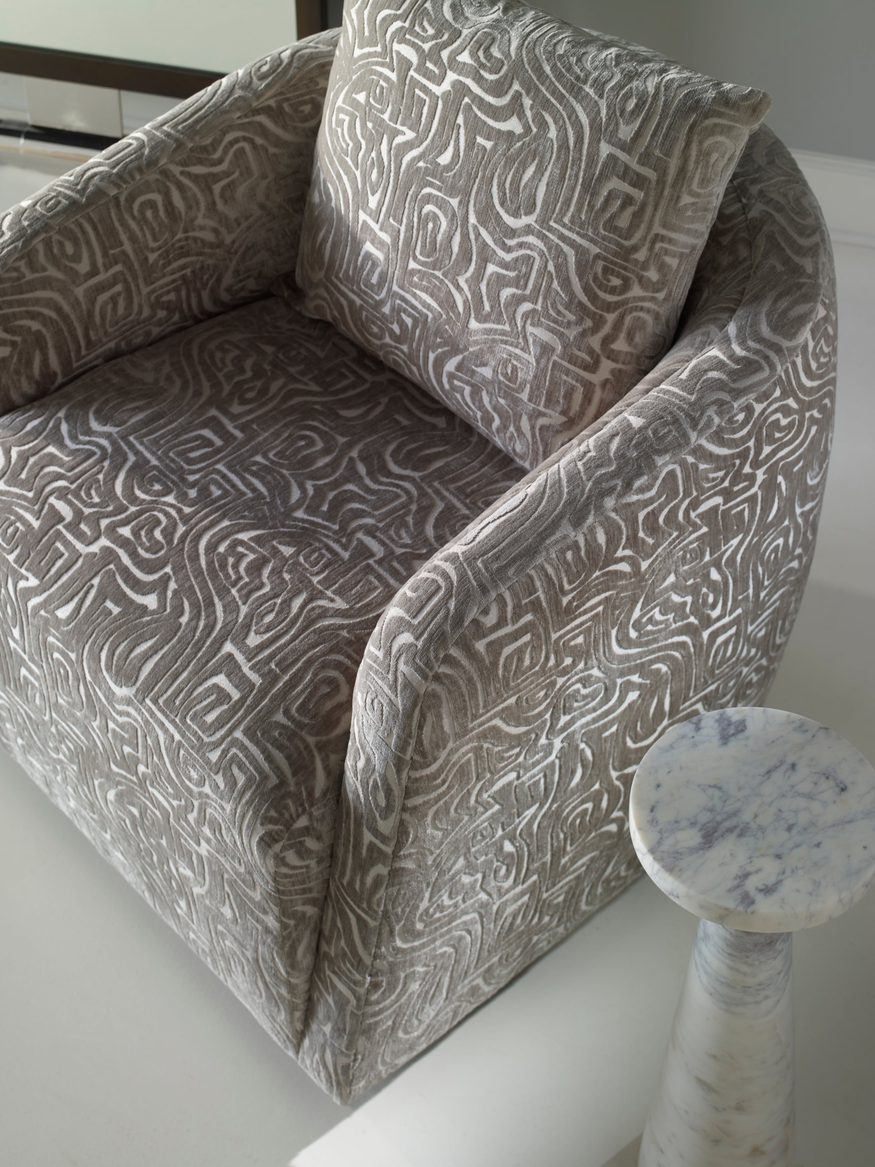 Century Century Signature Swivel Barrel Chair